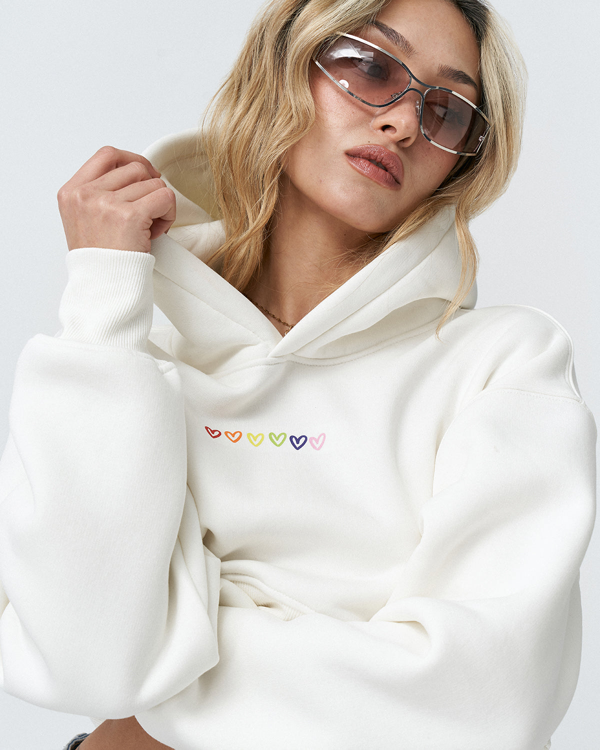 AP-01 Crop Hoodie Heart
