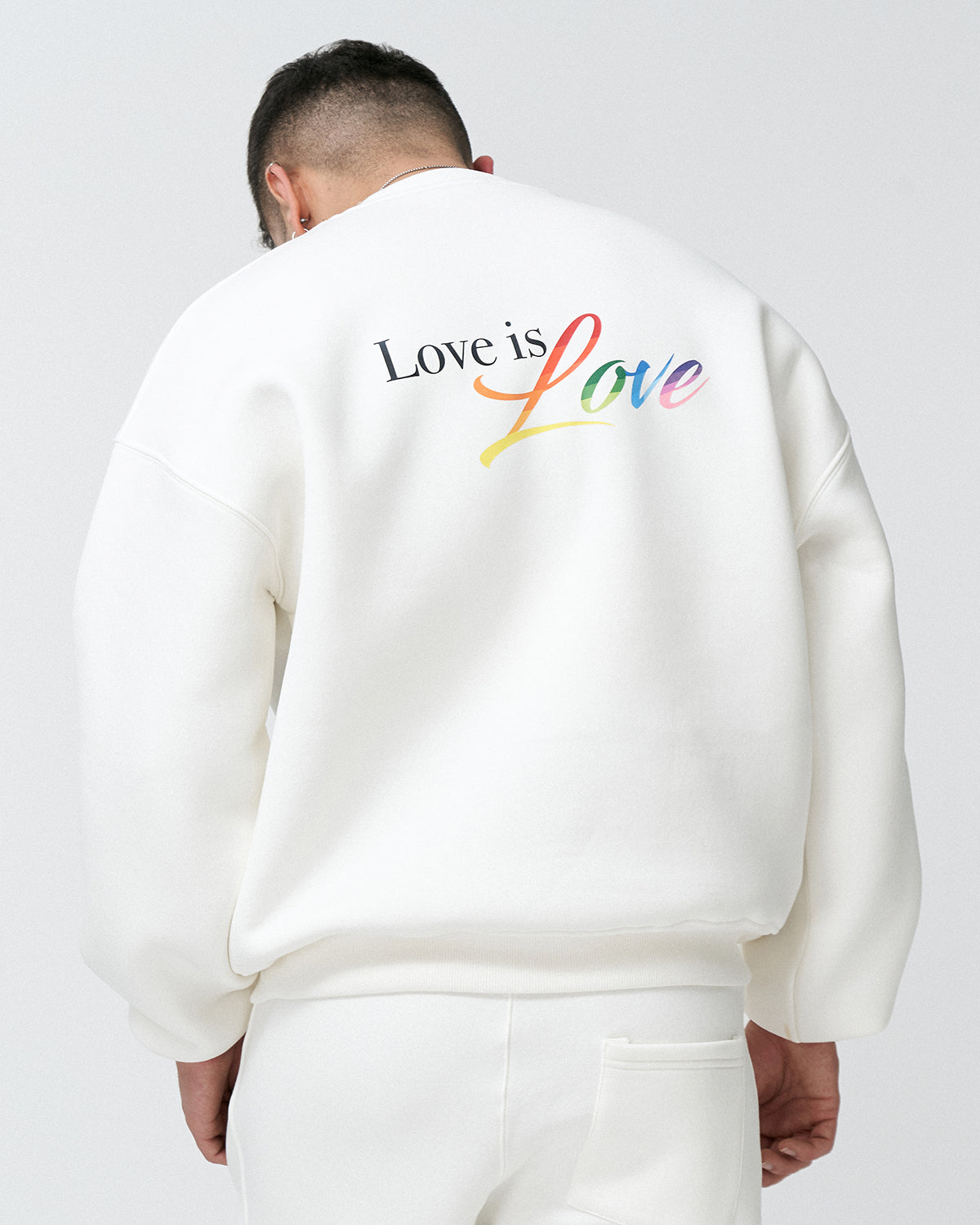 AP-07  Oversize Love is Love Sweatshirt