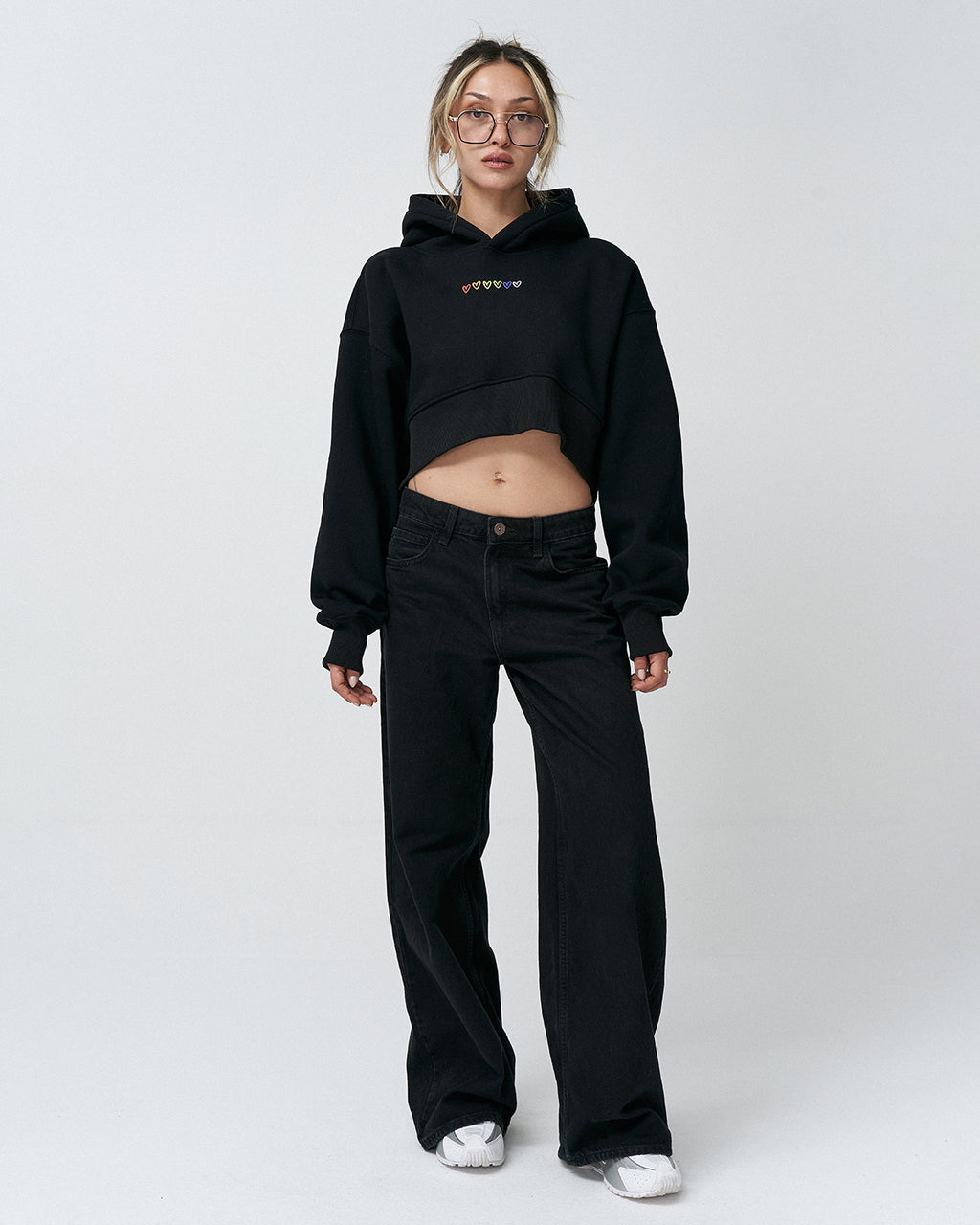 AP-01 Crop Hoodie Heart
