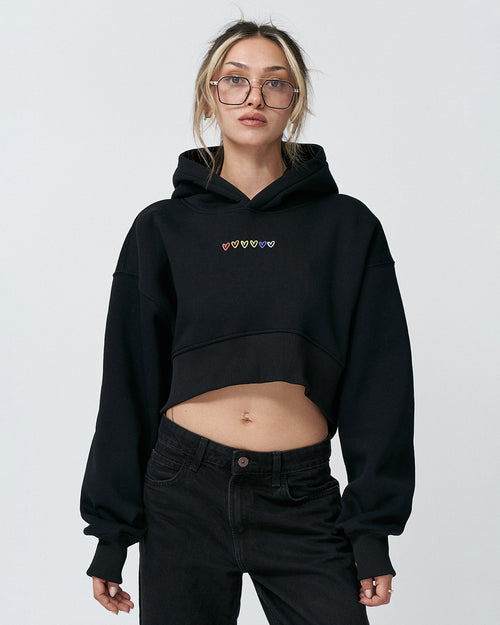 AP-01 Crop Hoodie Heart