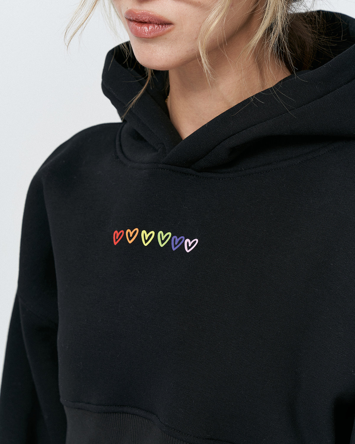 AP-01 Crop Hoodie Heart