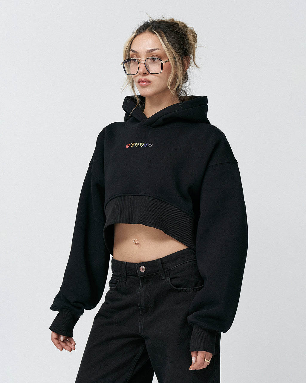 AP-01 Crop Hoodie Heart