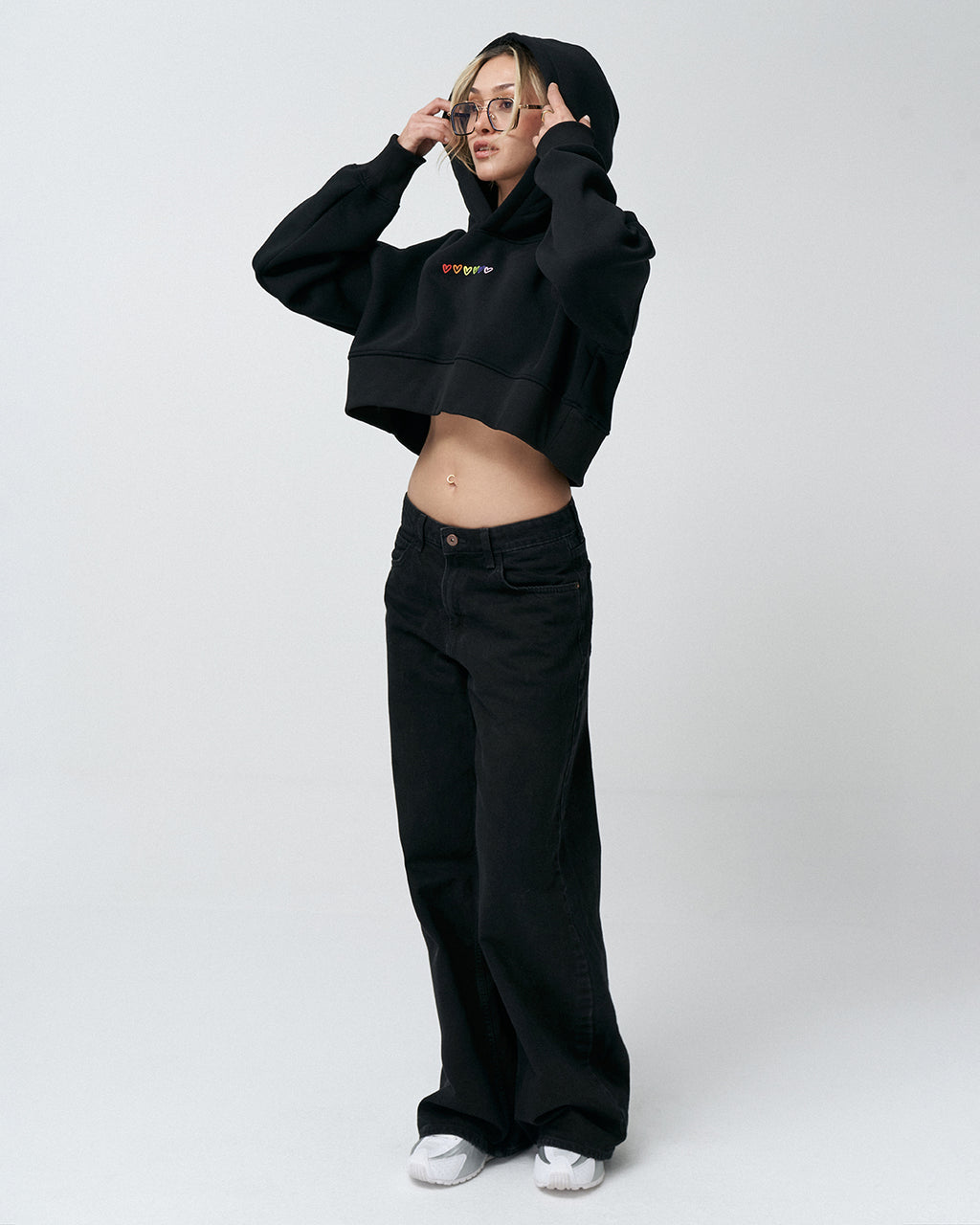 AP-01 Crop Hoodie Heart