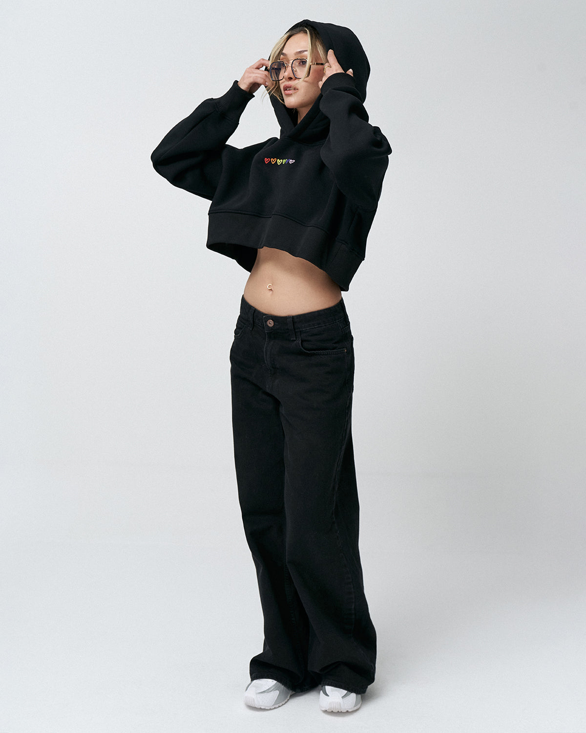 AP-01 Crop Hoodie Heart