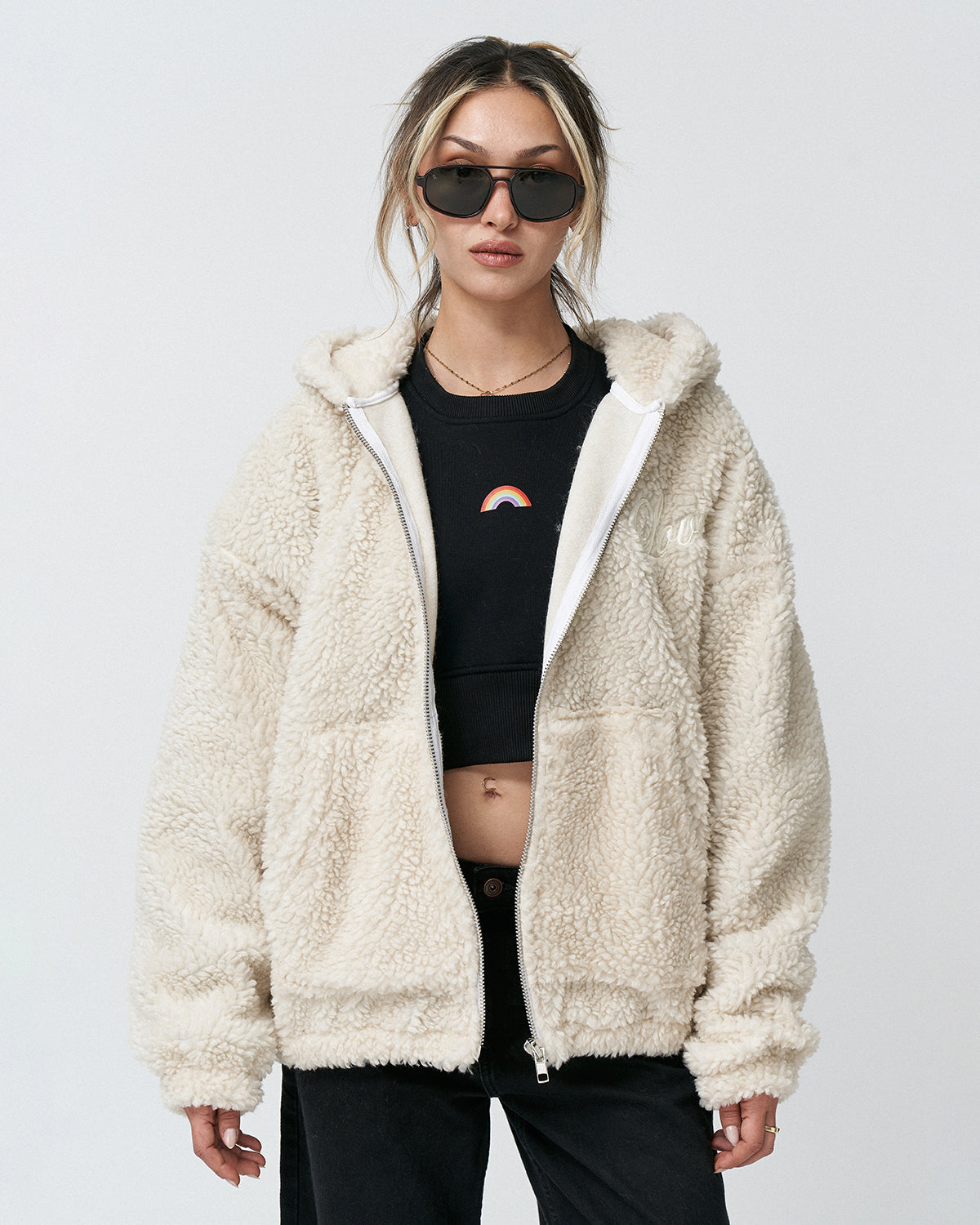 AP-10 Oversize Love is Love Zipper Hoodie