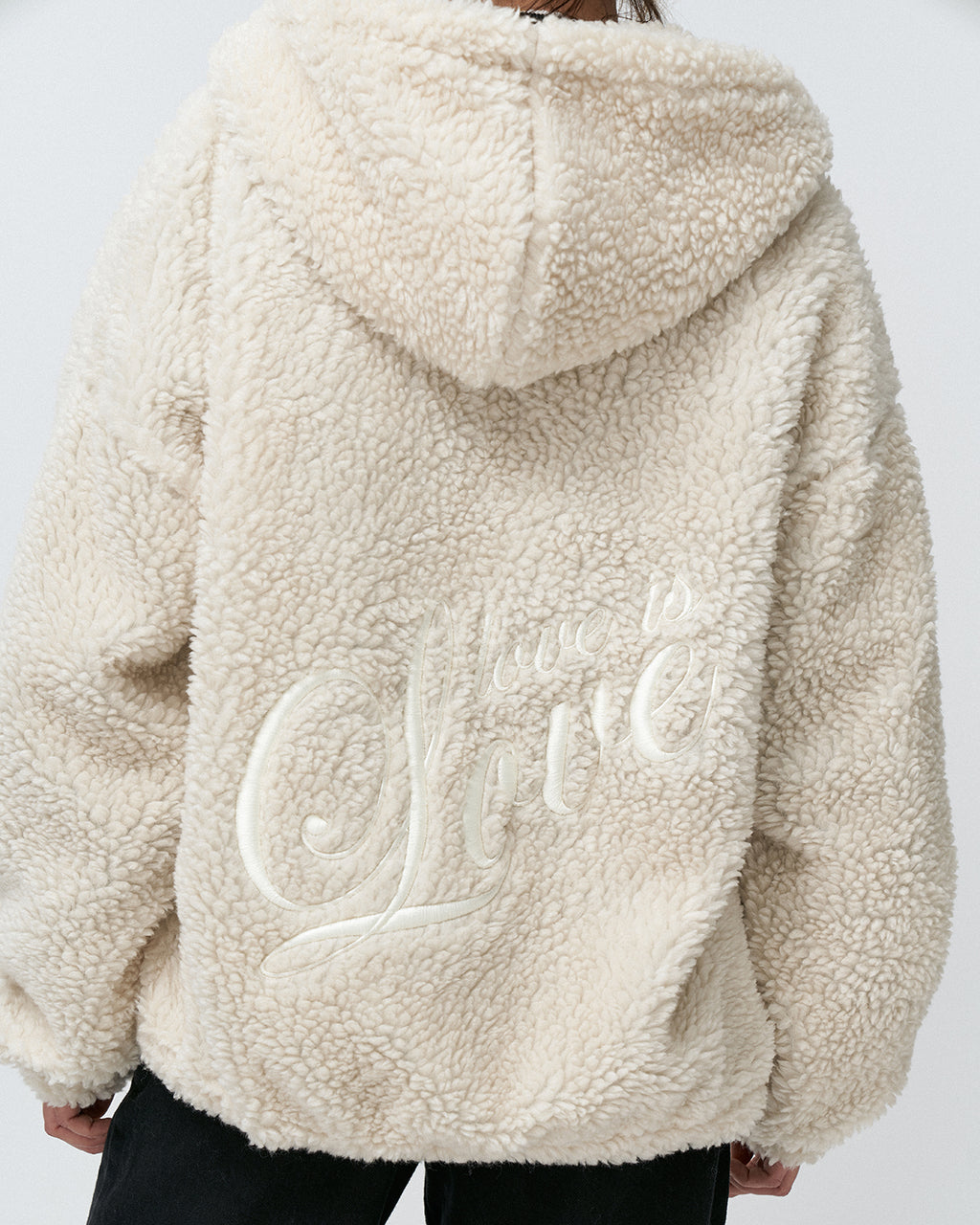 AP-10 Oversize Love is Love Zipper Hoodie