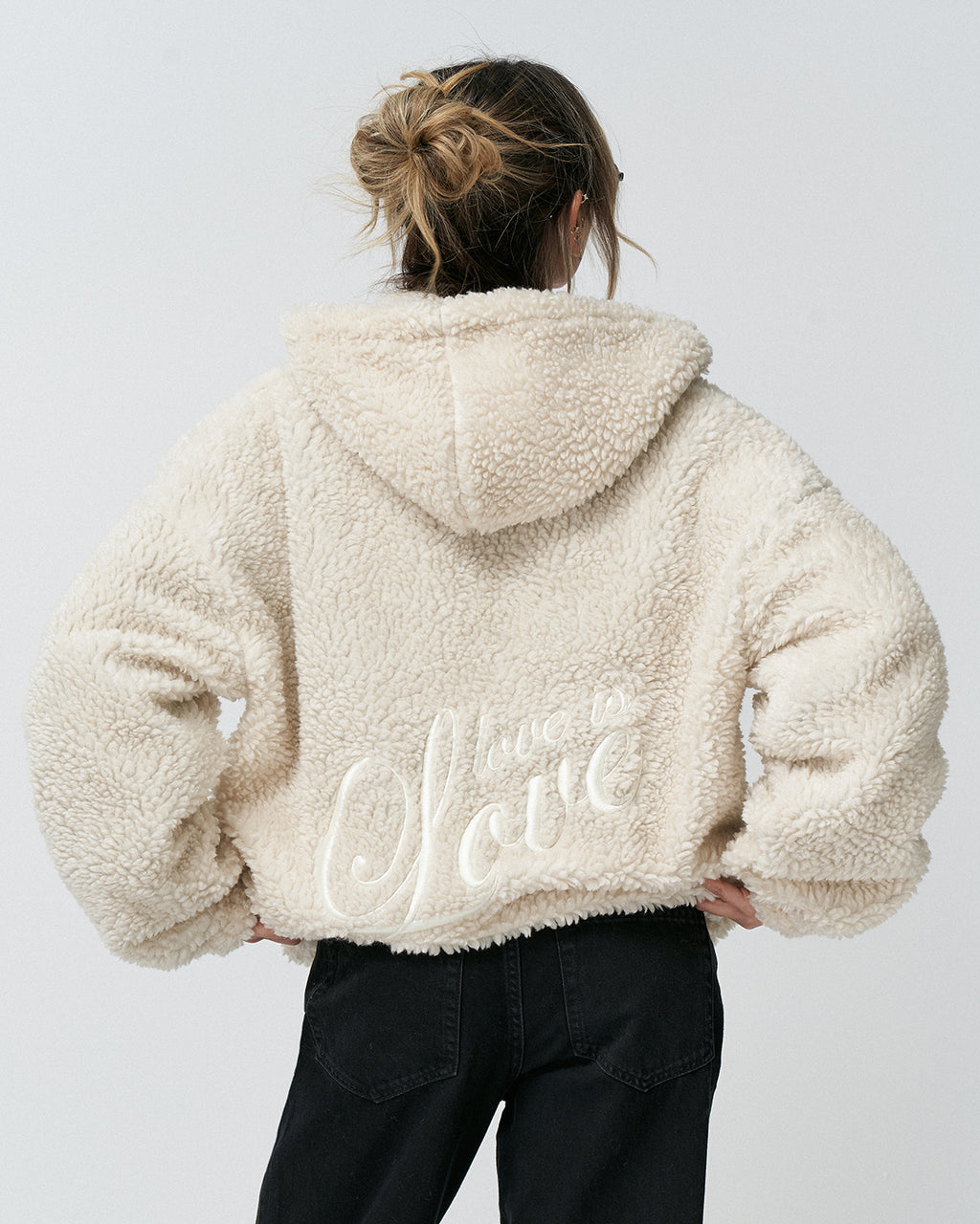 AP-10 Oversize Love is Love Zipper Hoodie