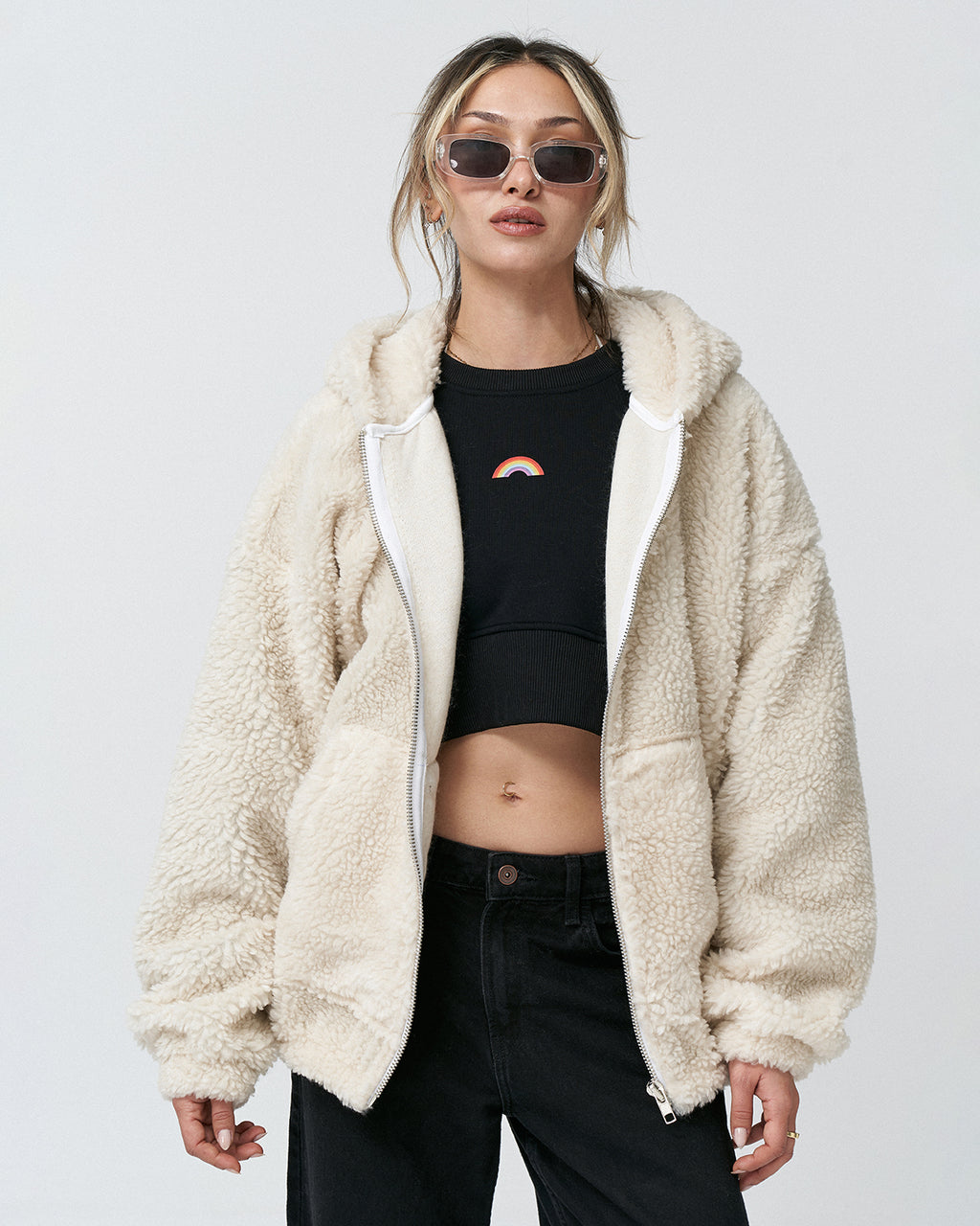 AP-11 Oversize Be Yourself Zipper Hoodie