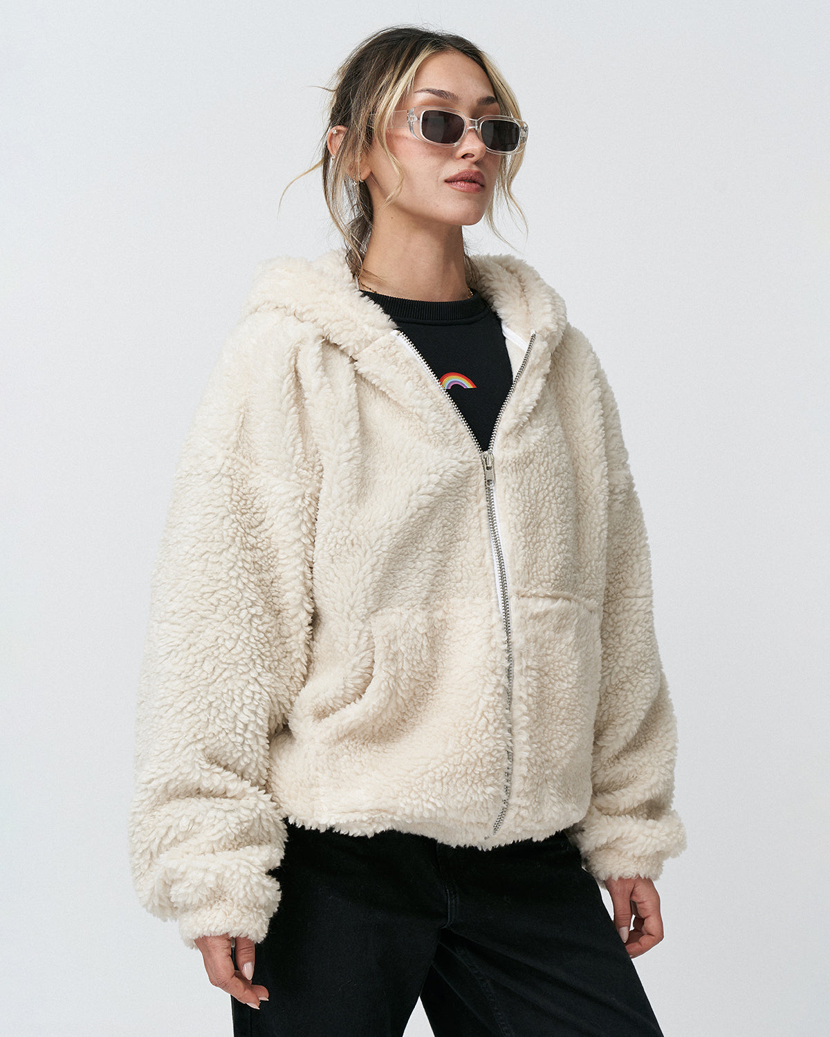 AP-11 Oversize Be Yourself Zipper Hoodie