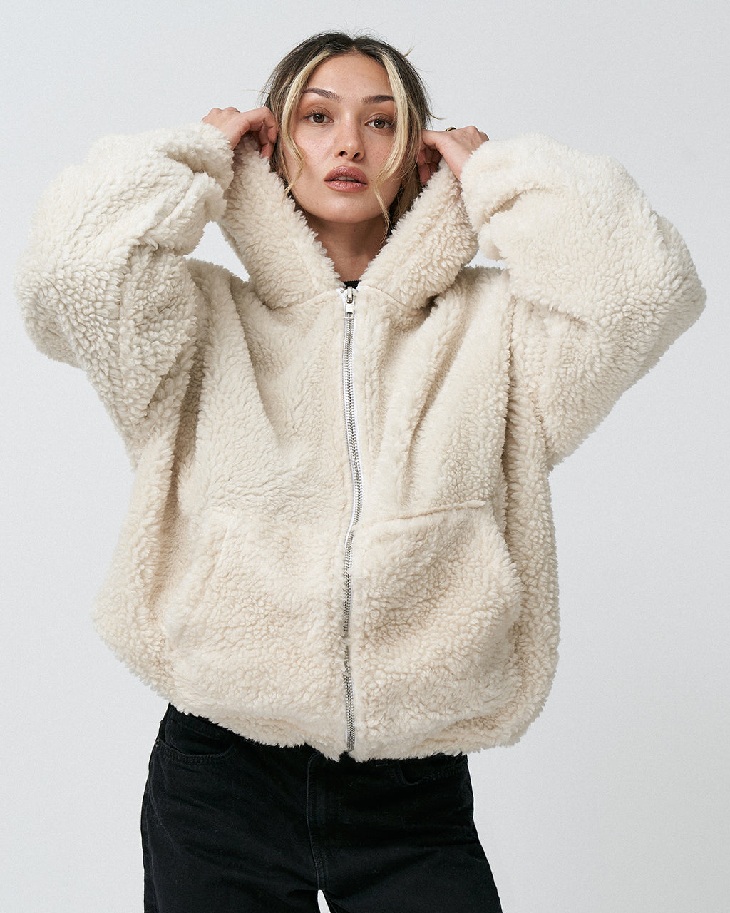 AP-11 Oversize Be Yourself Zipper Hoodie
