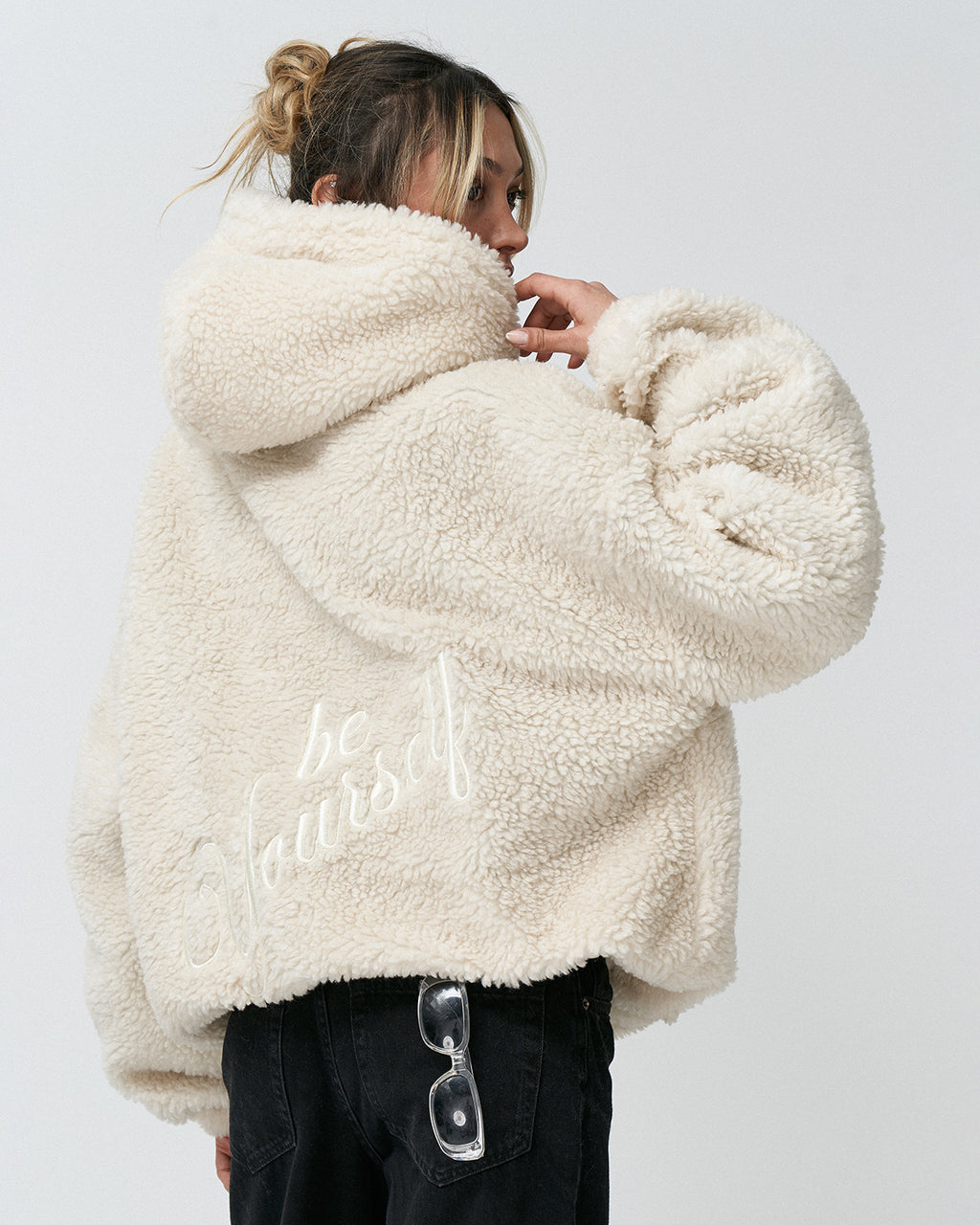 AP-11 Oversize Be Yourself Zipper Hoodie
