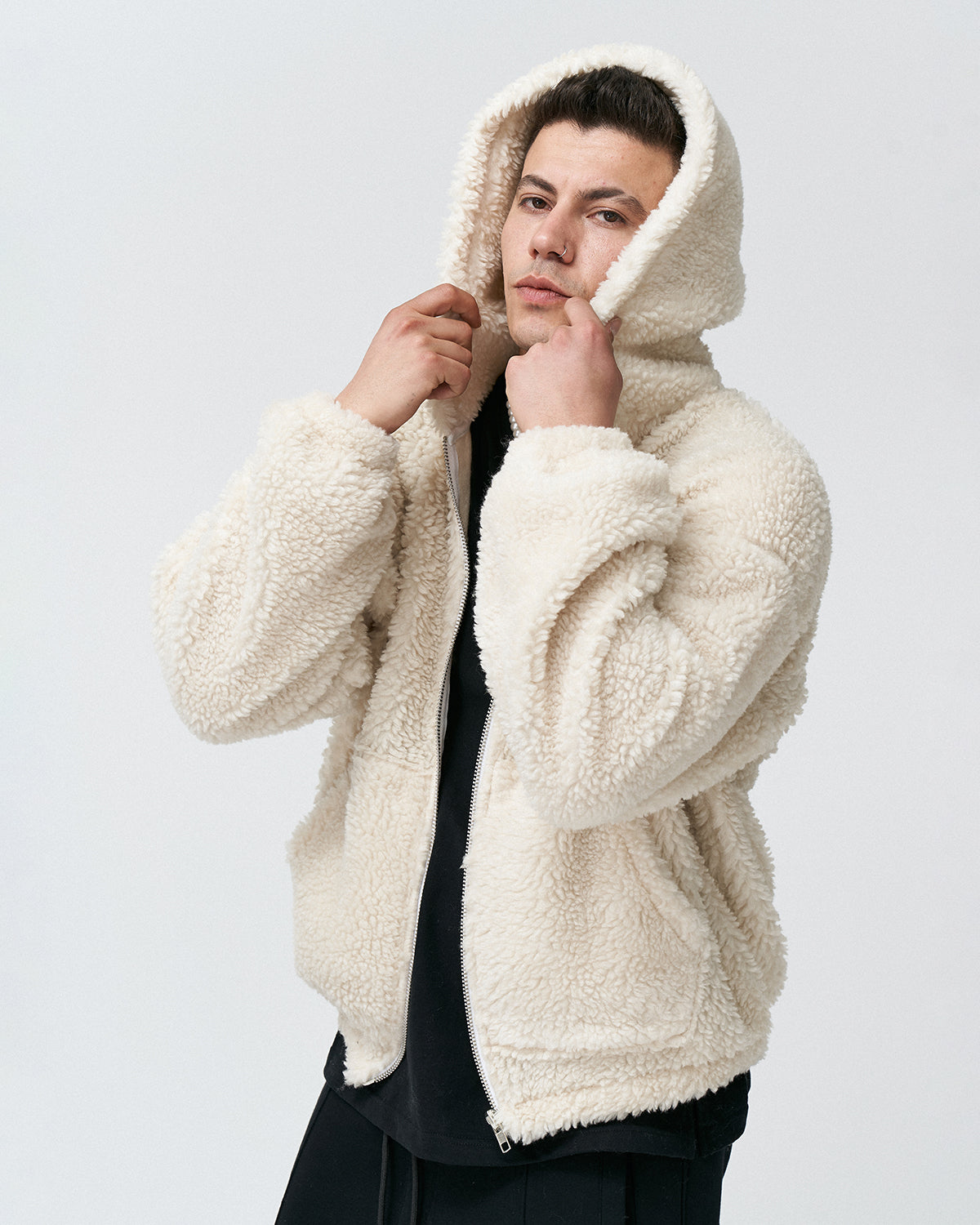 AP-11 Oversize Be Yourself Zipper Hoodie
