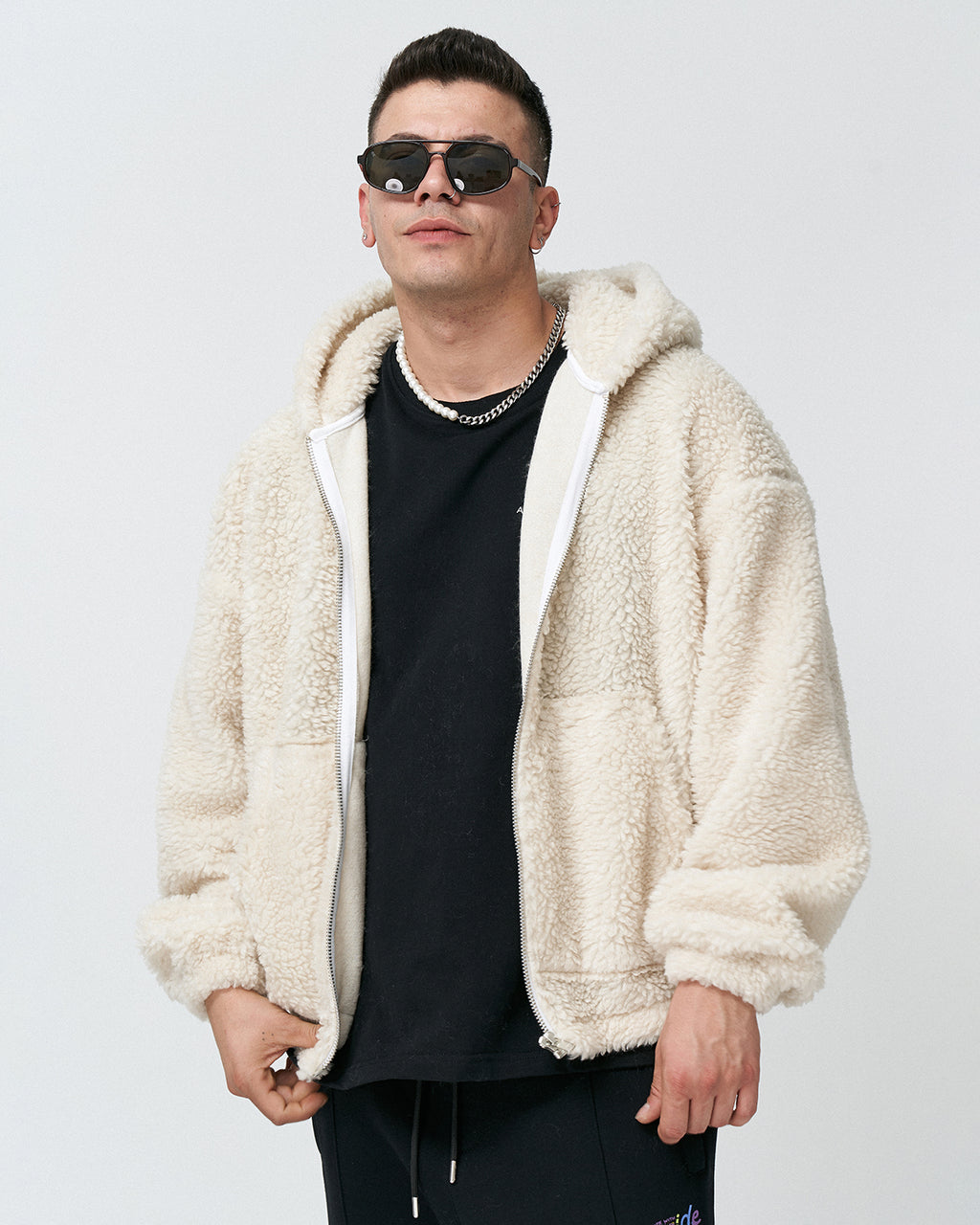 AP-11 Oversize Be Yourself Zipper Hoodie