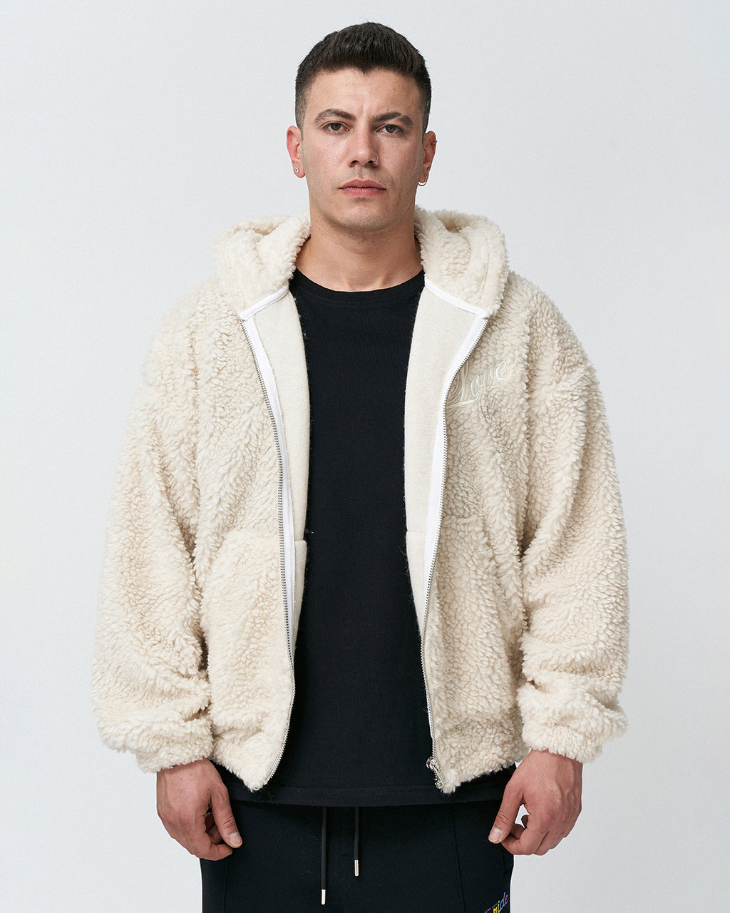 AP-10 Oversize Love is Love Zipper Hoodie