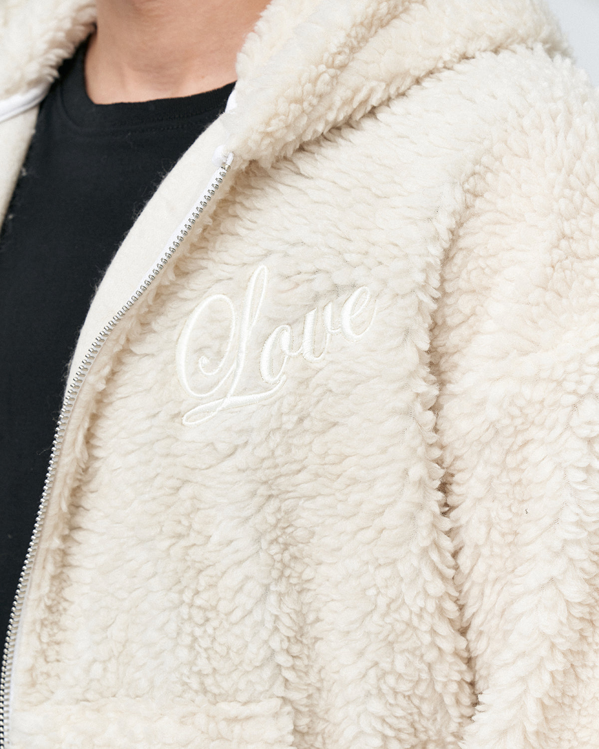 AP-10 Oversize Love is Love Zipper Hoodie