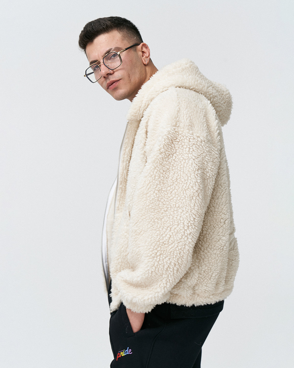 AP-10 Oversize Love is Love Zipper Hoodie