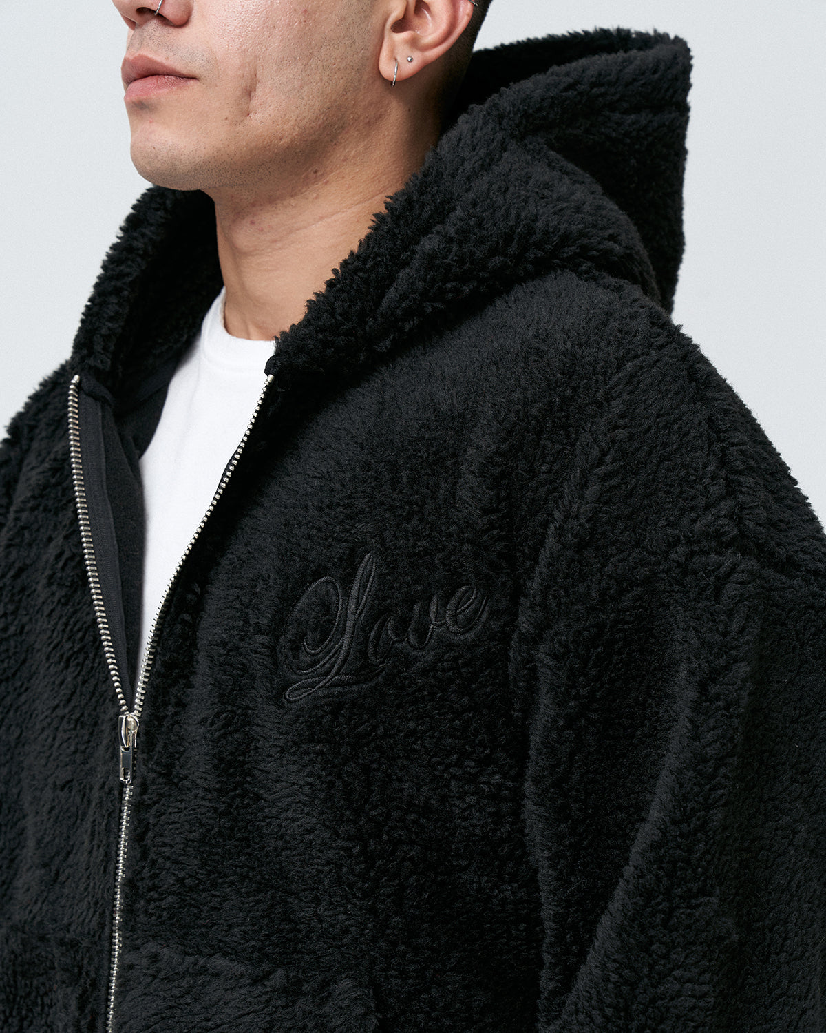 AP-10 Oversize Love is Love Zipper Hoodie
