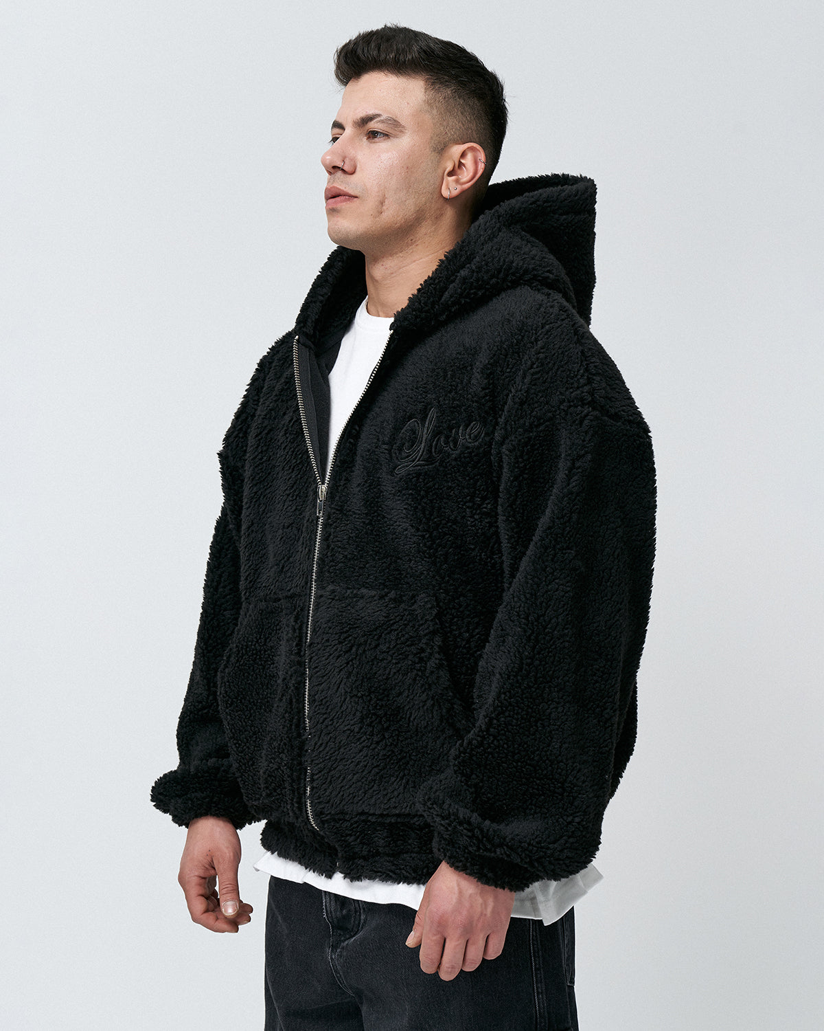 AP-10 Oversize Love is Love Zipper Hoodie